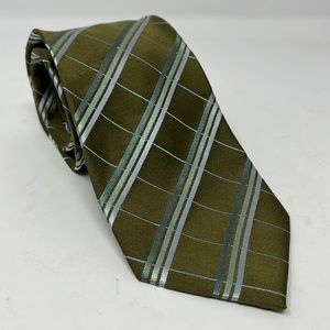BCBG Attitude 100% silk tie Green Blue